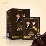 Hair Dye Shampoo Sachets - Dark Brown