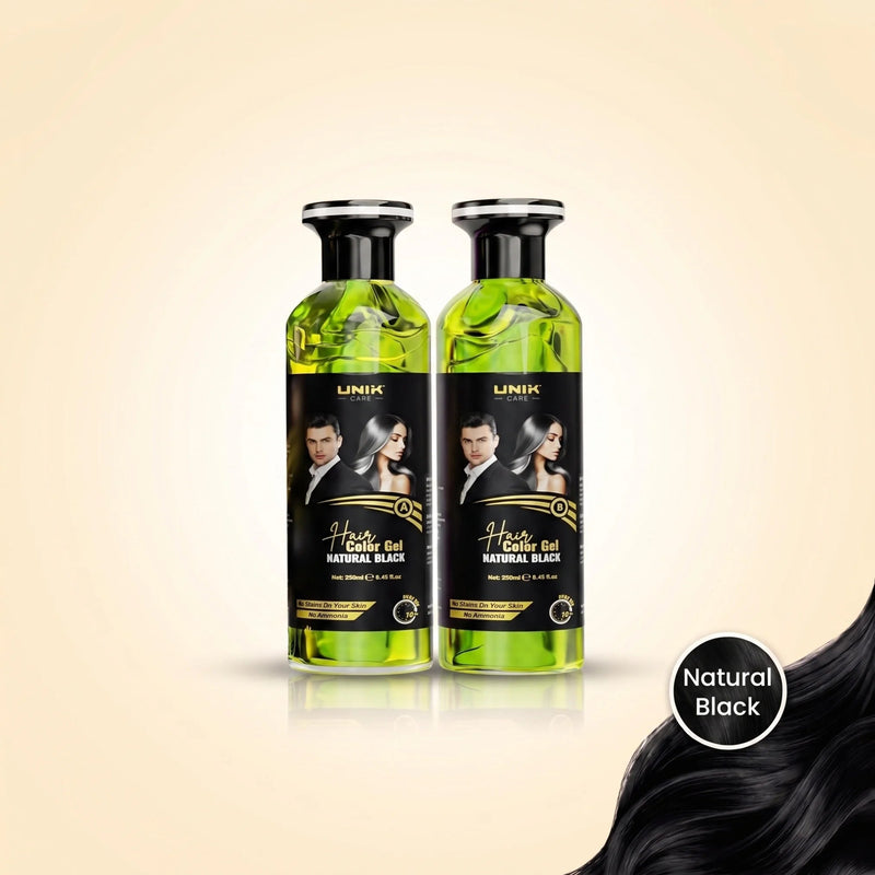 UNIK Care Black Hair Colour Gel | 2 × 250ml - image 1